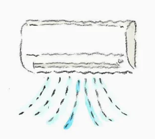 空調エアコンのイラスト